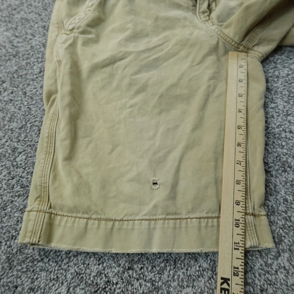 American Eagle Shorts Mens 30 Beige Brown Bermuda Chino Preppy Casual Grunge Y2K